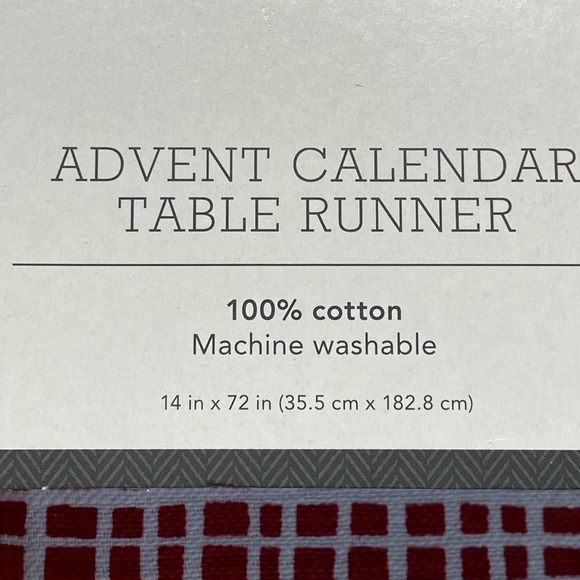 Advent Count Down to Christmas Table Runner. - Picture 7 of 8